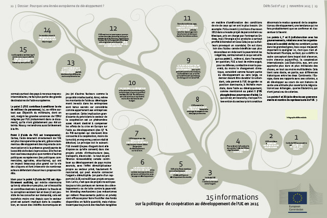 15 informations sur la politique de coopération au développement de l'UE en 2015