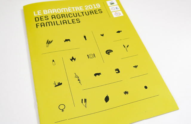 Couverture du premier baromètre des agricultures familiales en 2019